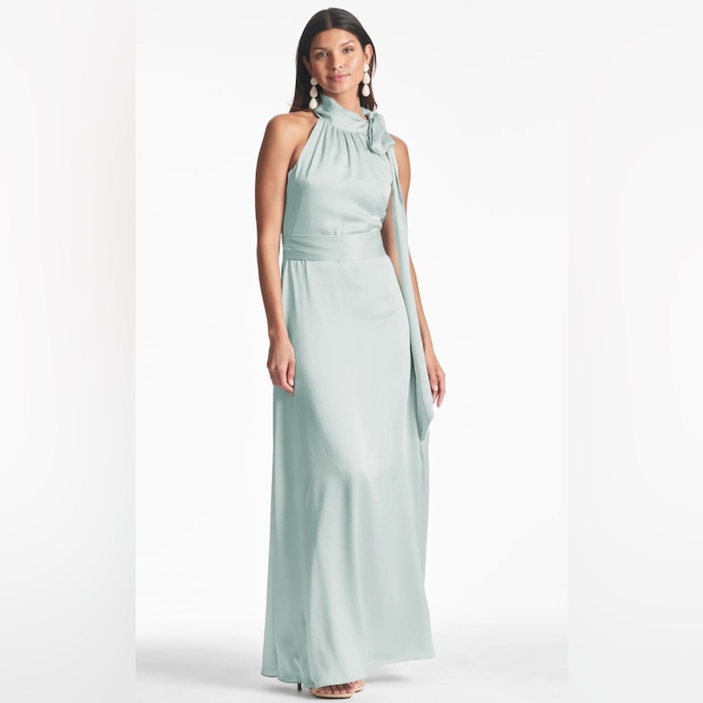 Sachin & Babi Kayla Halter Evening Gown